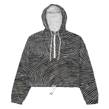 Women's Cropped Windbreaker - Silent Currents