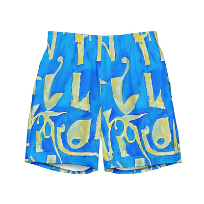 Swim Trunks - Golden Glyphs