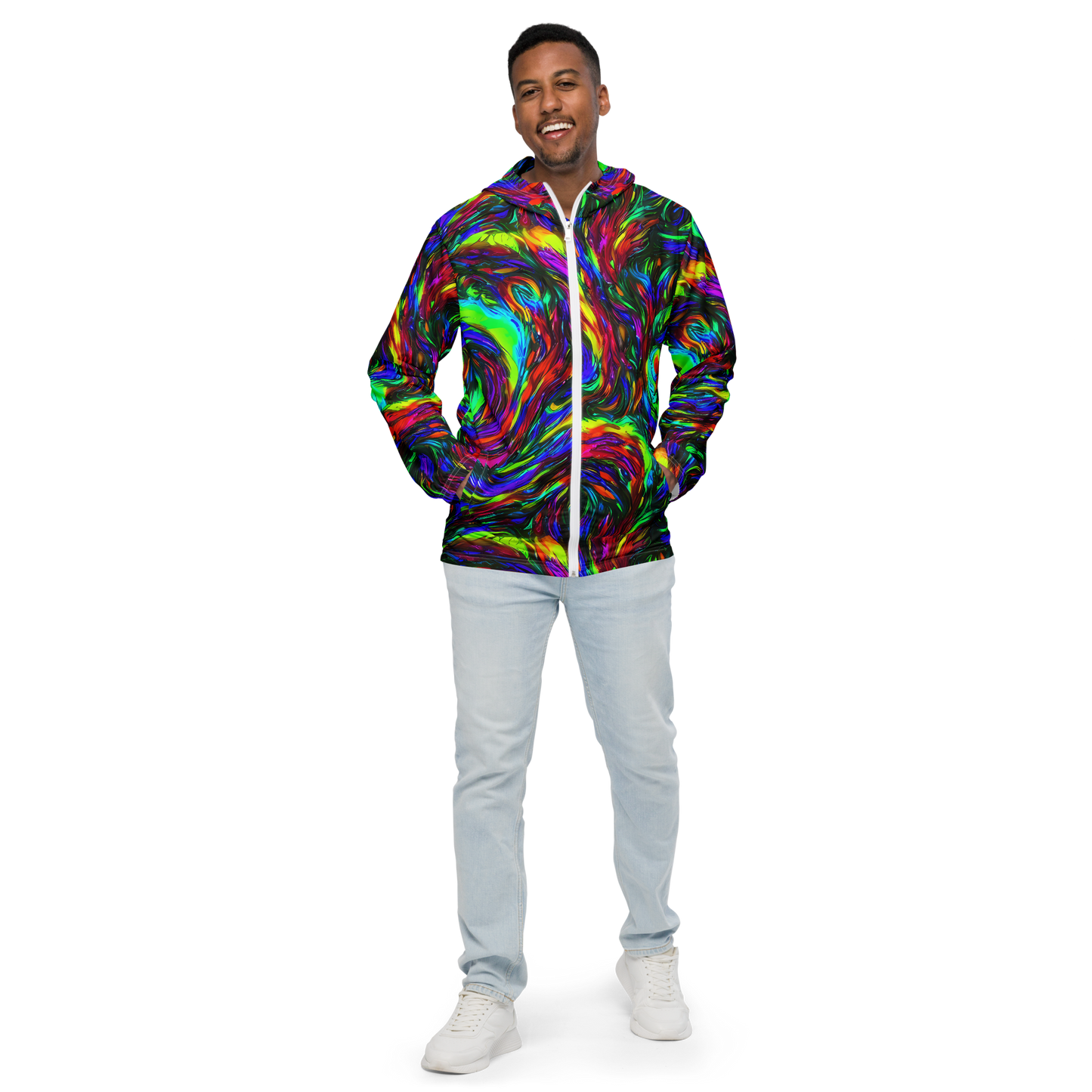 Men's Windbreaker - Calraet Swirl