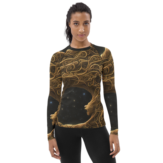 Women's Rash Guard - Gilded Reverie