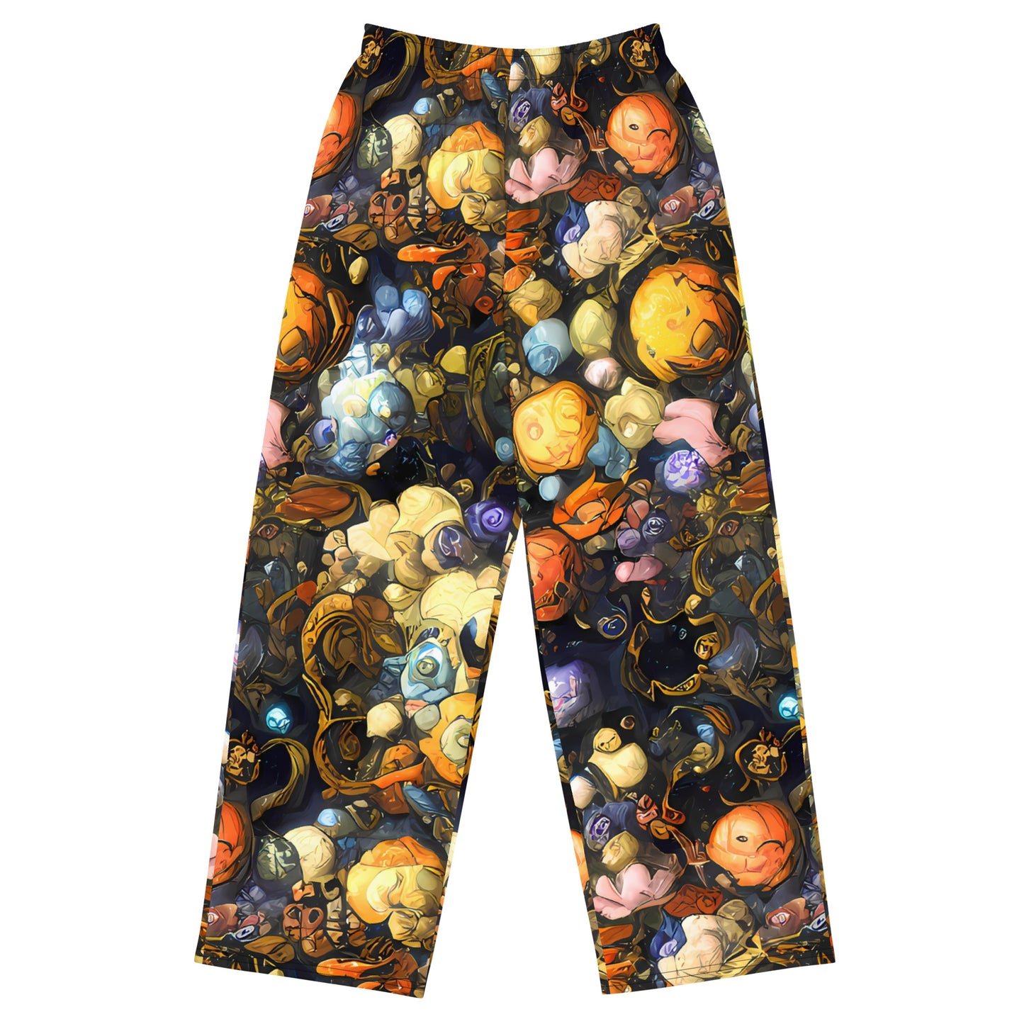 Wide-Leg Pants - Baroque Blossom