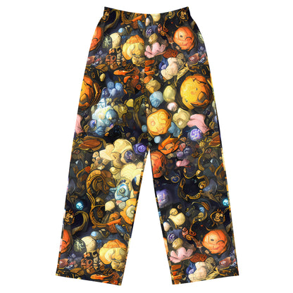 Wide-Leg Pants - Baroque Blossom