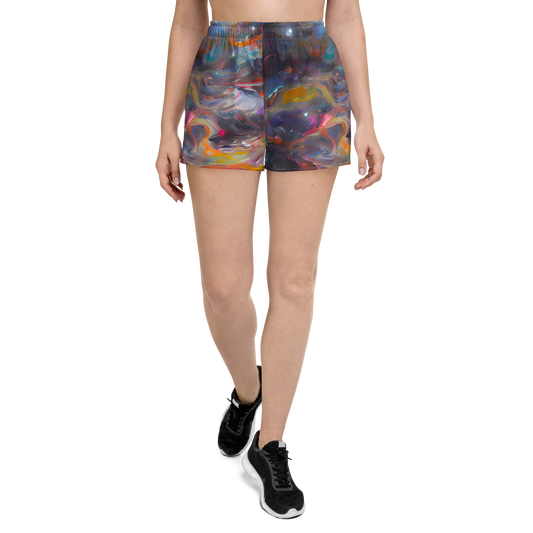 Women’s Athletic Shorts - Chromatic Flux