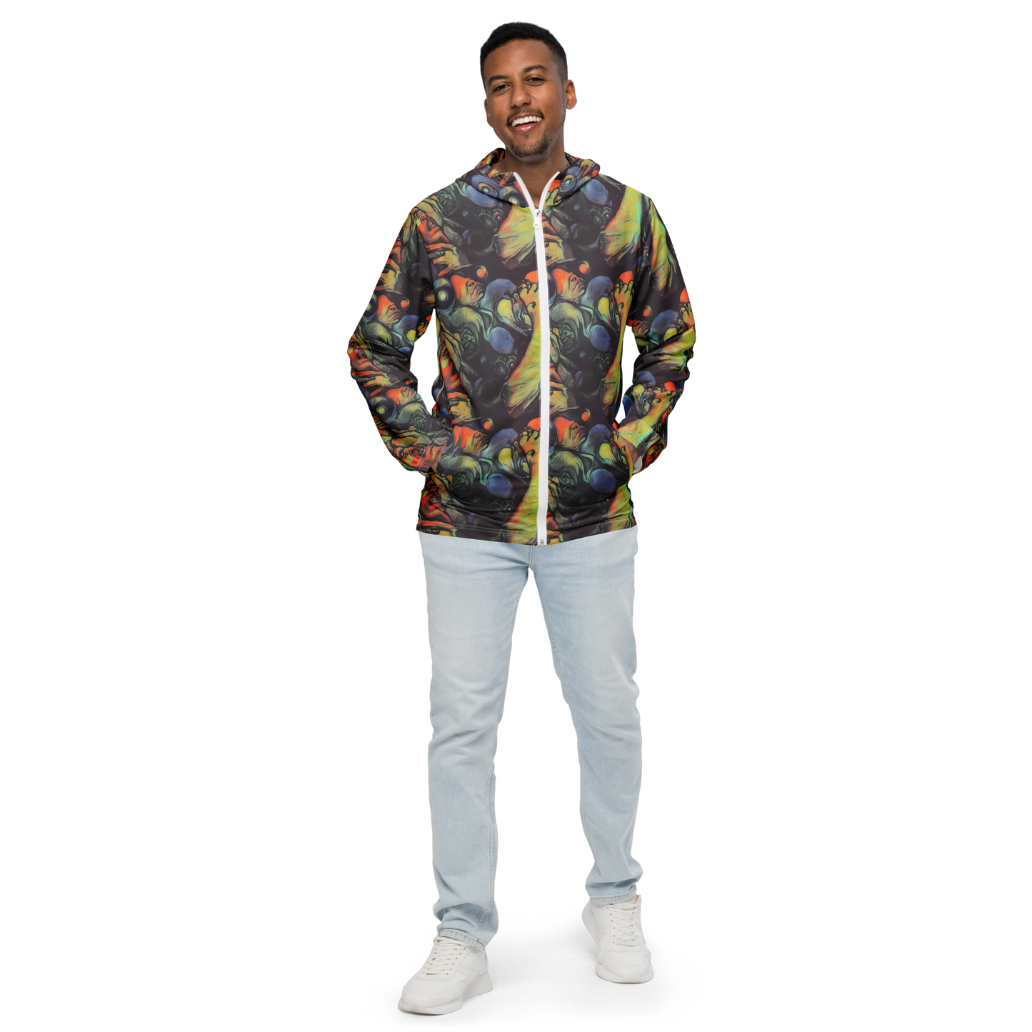 Men's Windbreaker - Cosmic Scream