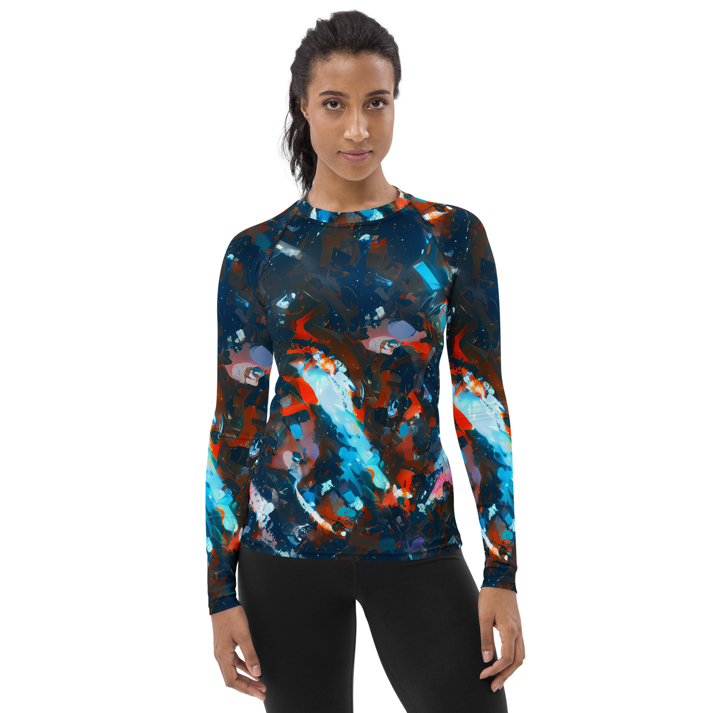 Women's Rash Guard - Ghenie's Whirl