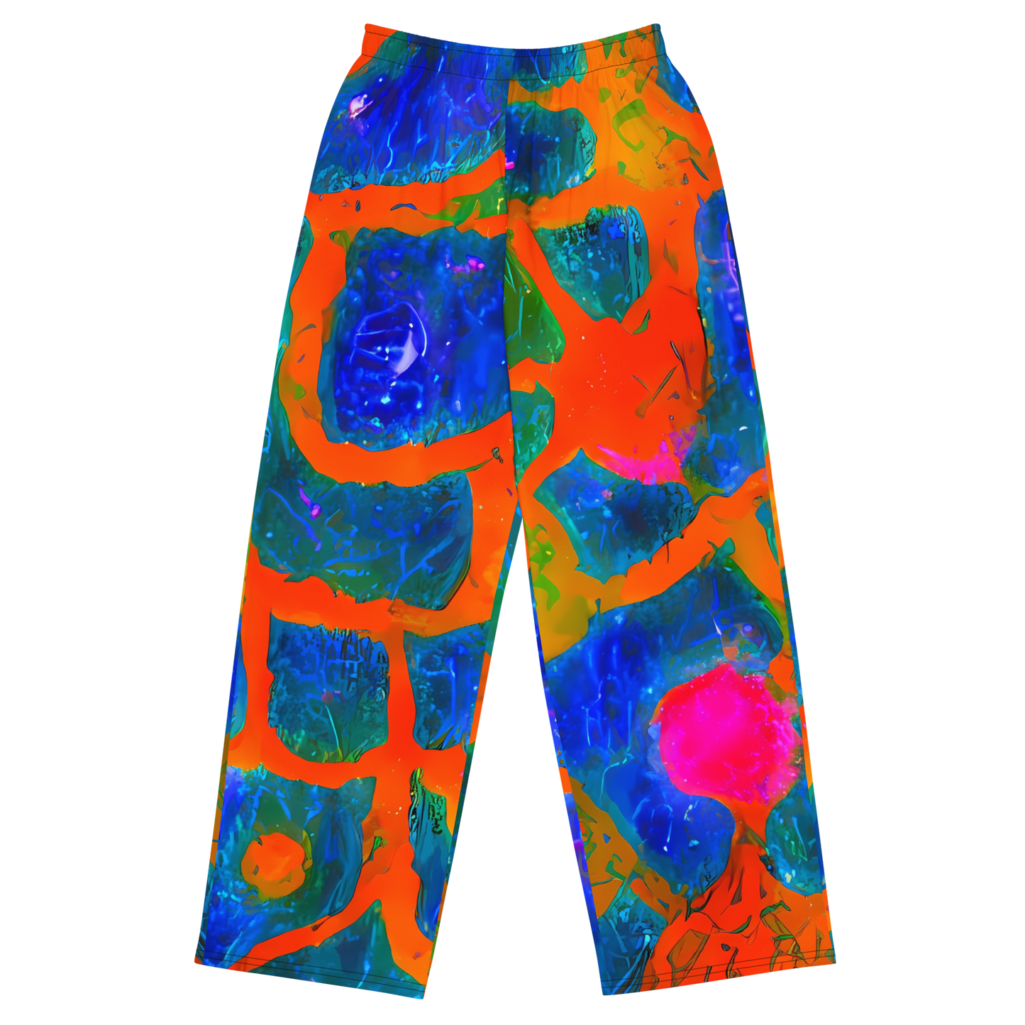 Wide-Leg Pants - Vibrant Mosaic