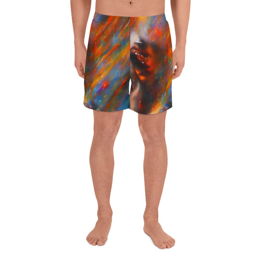 Men's Athletic Shorts - Painterly Void