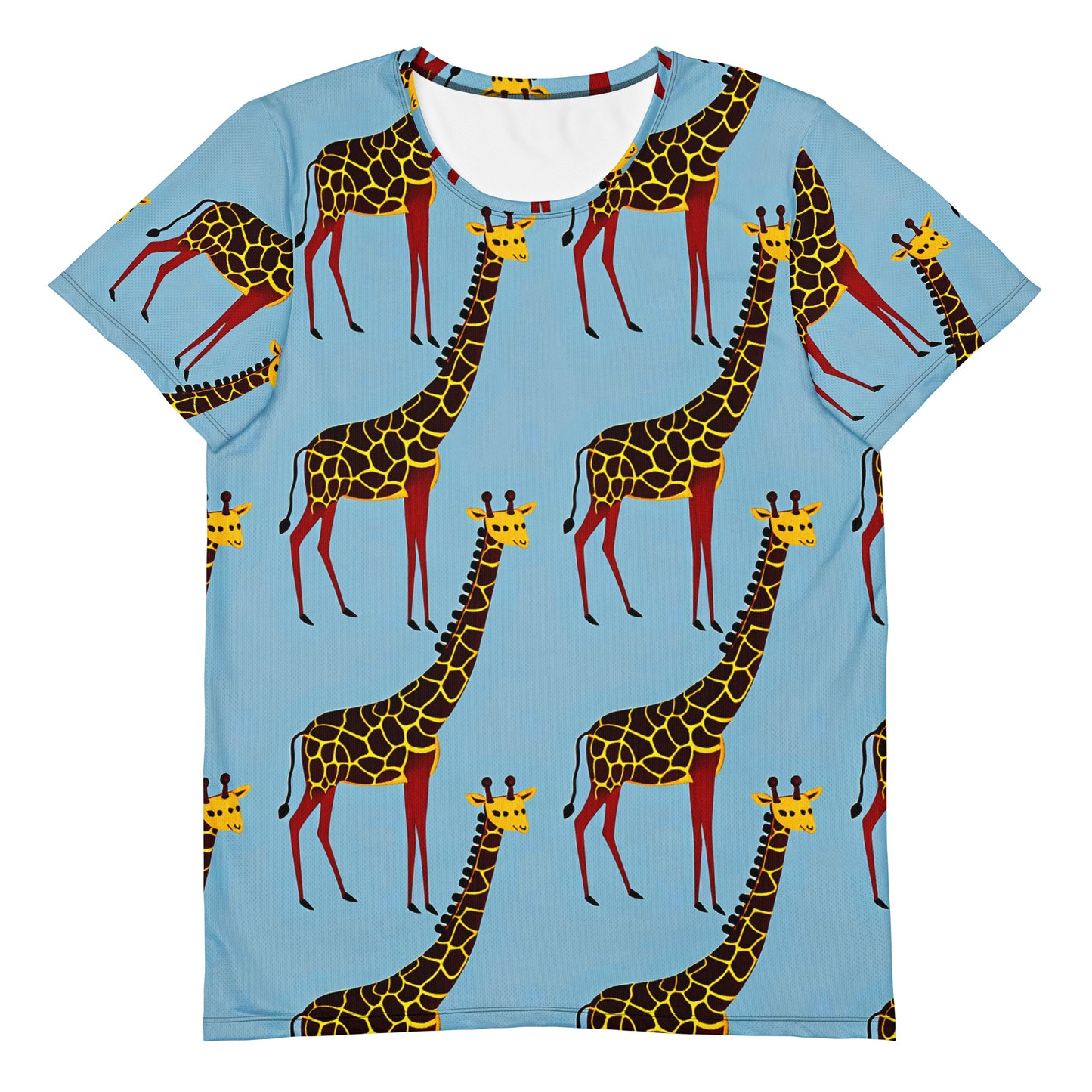 Men's Athletic T-Shirt - Giraffe Groove