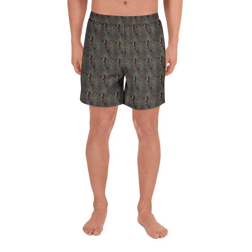 Athletic Long Shorts - Ethereal Bloom