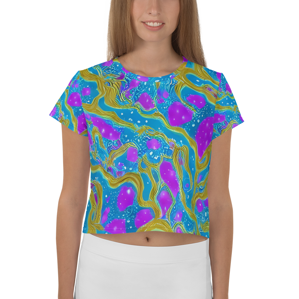 Women's Crop Tee - Mystic Waves