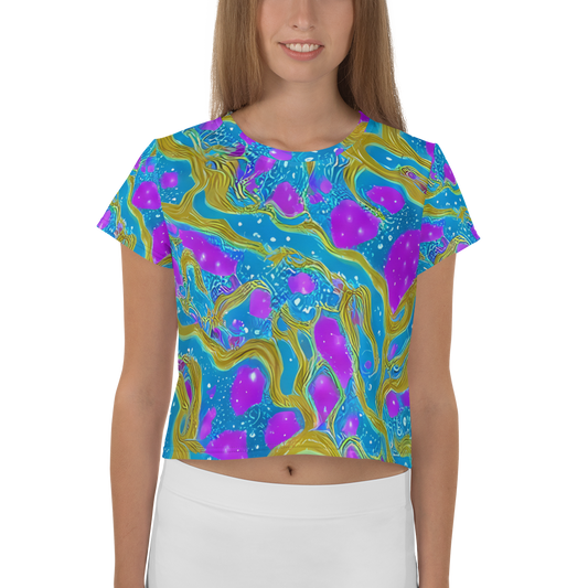 Women's Crop Tee - Mystic Waves