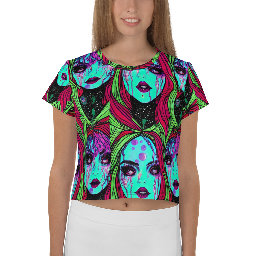 Women's Crop Tee - Luminous Nightfall