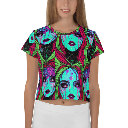 Women's Crop Tee - Luminous Nightfall