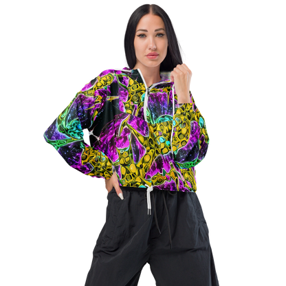 Women's Cropped Windbreaker - Adolf's Aura