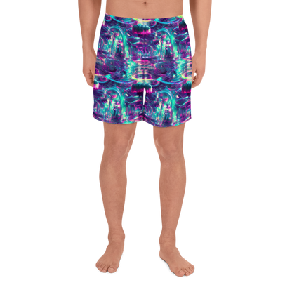 Men's Athletic Shorts - Synthwave Surge