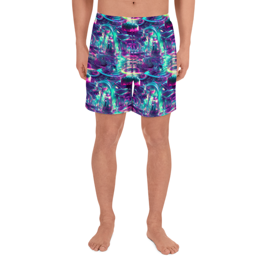 Men's Athletic Shorts - Synthwave Surge