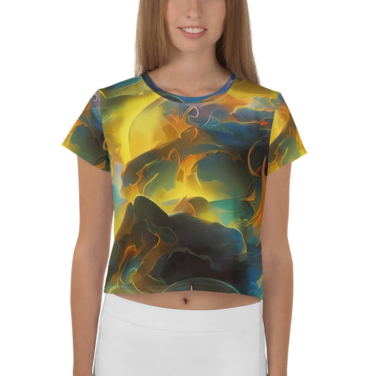 Women's Crop Tee - Ethereal Glow