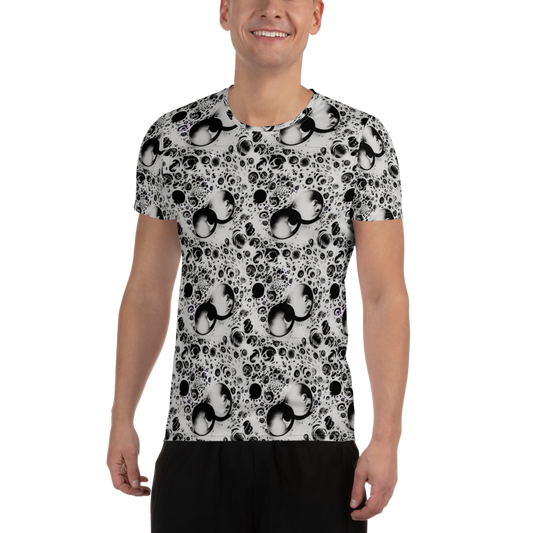 Men's Athletic T-Shirt - Crater Swirl