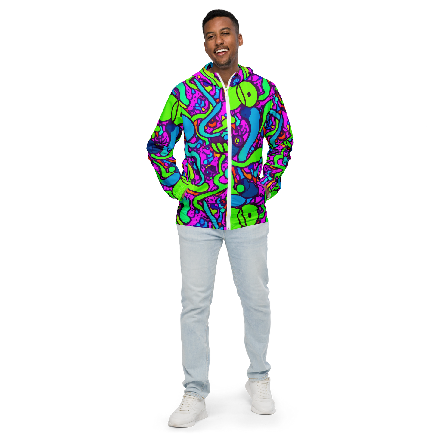 Men's Windbreaker - Funky Vortex