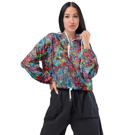 Women's Cropped Windbreaker - Junkyard Jewel