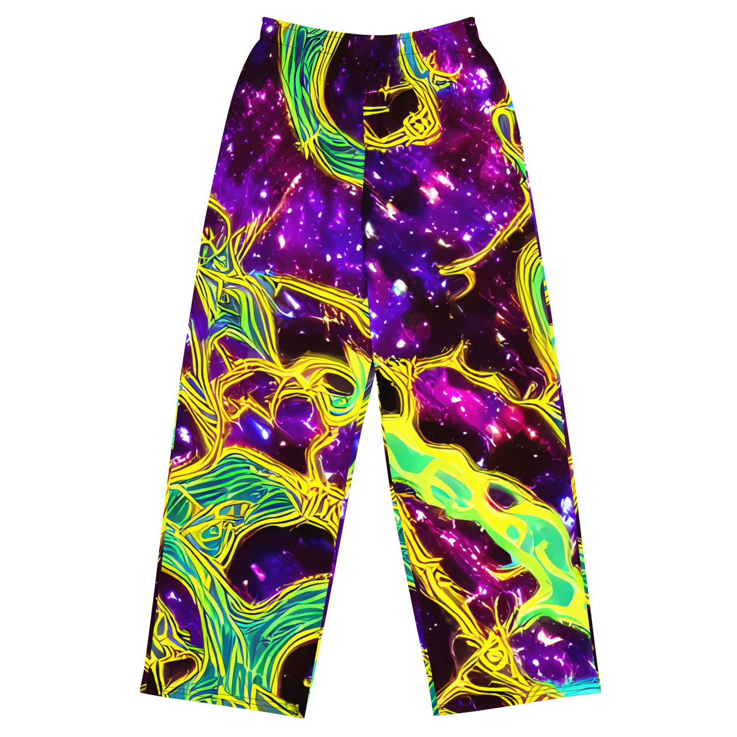 Wide-Leg Pants - Galactic Web