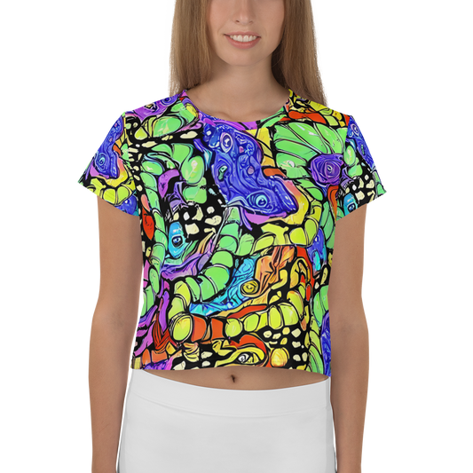 Women's Crop Tee - Frostwork Fantasy