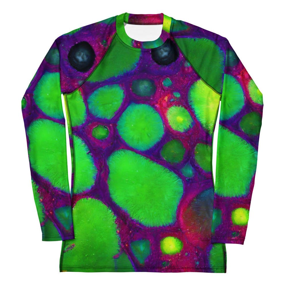 Women's Rash Guard - Acid Raindrops