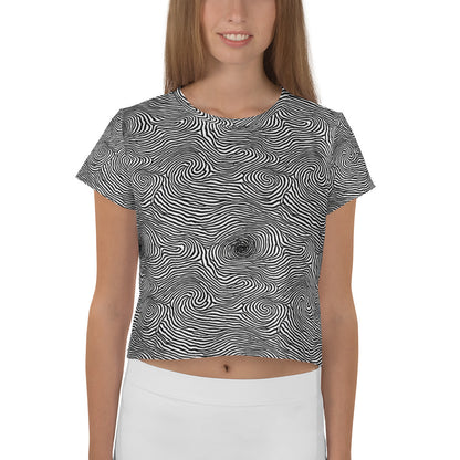 Crop Tee - Black And White Rhapsody