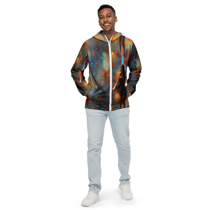 Men's Windbreaker - Brush Nebula