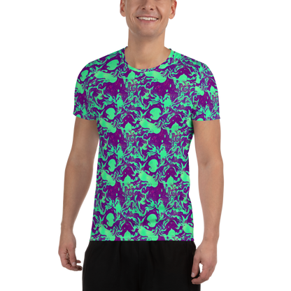 Men's Athletic T-Shirt - Alien Ripples