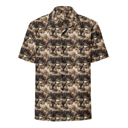 Button Shirt - Feline Reverie