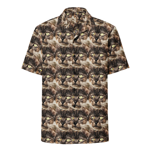 Button Shirt - Feline Reverie