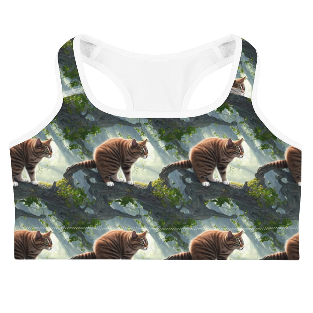 Sports Bra - Whiskered Enigma