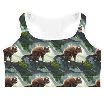Sports Bra - Whiskered Enigma