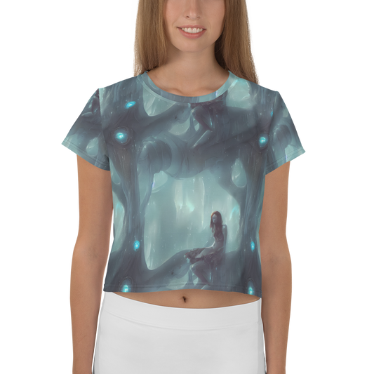 Women's Crop Tee - Liquid Serenity