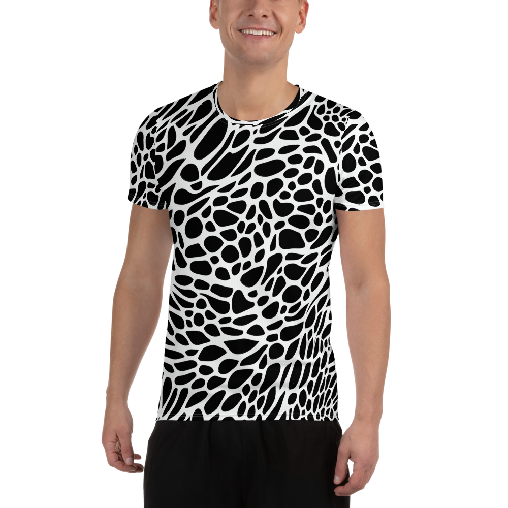 Men's Athletic T-Shirt - Monochrome Mystique