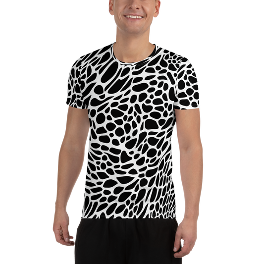 Men's Athletic T-Shirt - Monochrome Mystique