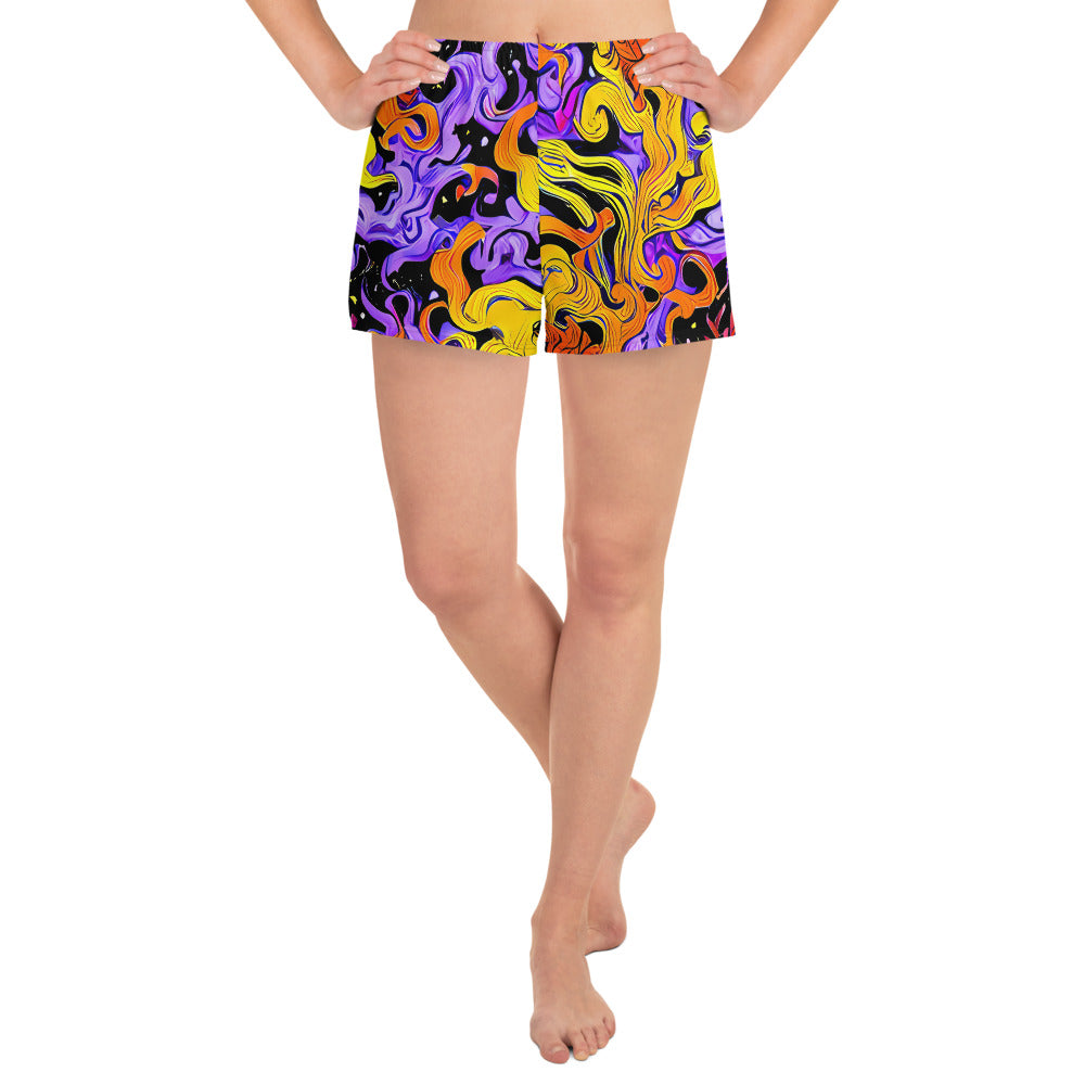 Women’s Athletic Shorts - Bosschaert Swirl