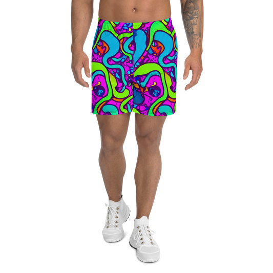 Men's Athletic Shorts - Funky Vortex