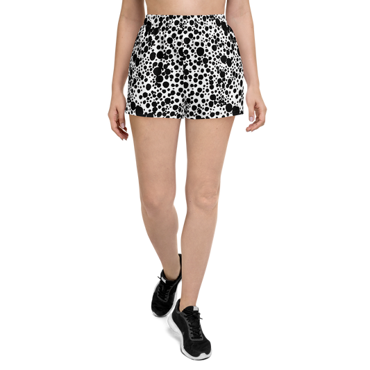 Women’s Athletic Shorts - Dappled Shadow Dance