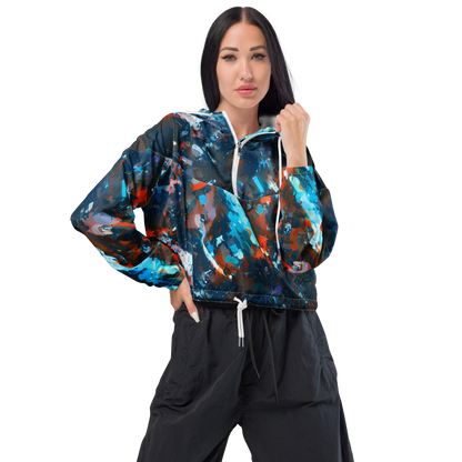 Women's Cropped Windbreaker - Ghenie's Whirl