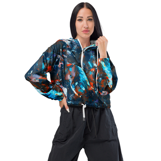 Women's Cropped Windbreaker - Ghenie's Whirl