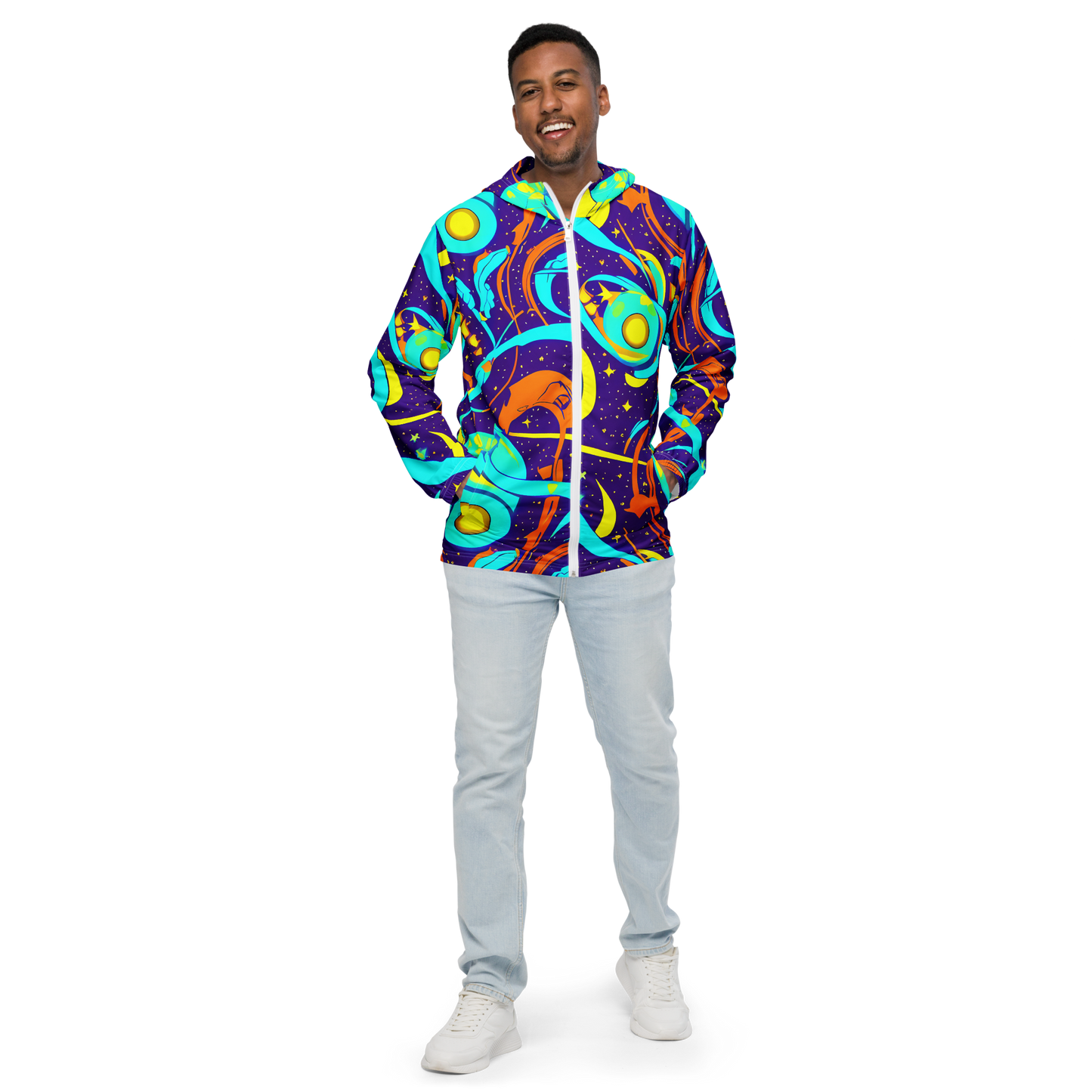 Men's Windbreaker - Stellar Swirl