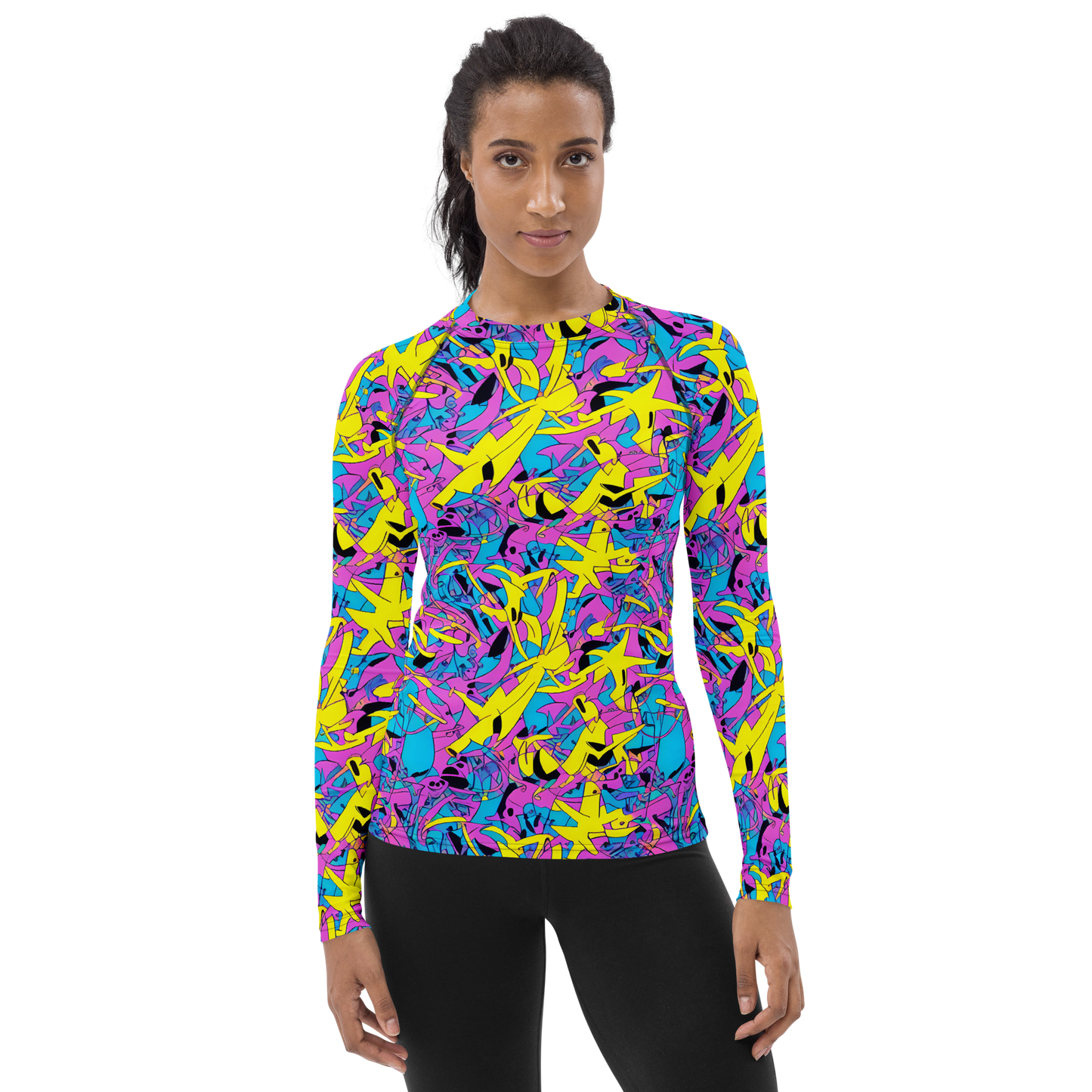 Women's Rash Guard - Neon Jive