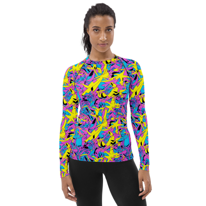 Women's Rash Guard - Neon Jive