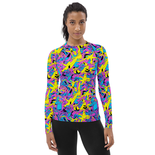 Women's Rash Guard - Neon Jive