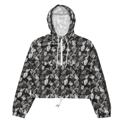 Women's Cropped Windbreaker - Fortune’S Folly