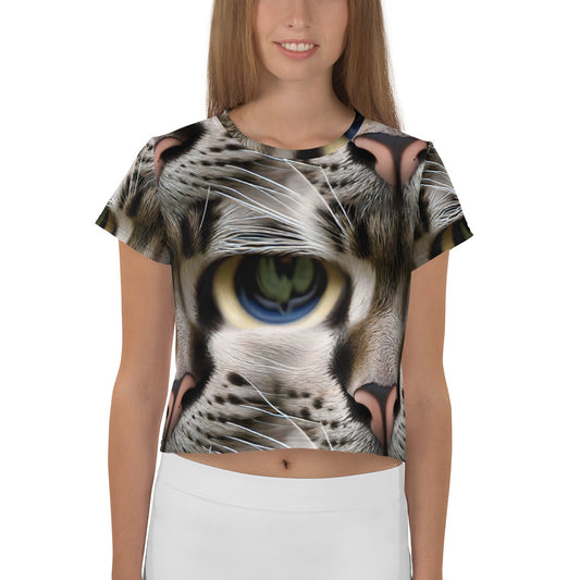 Crop Tee - Feline Mirage