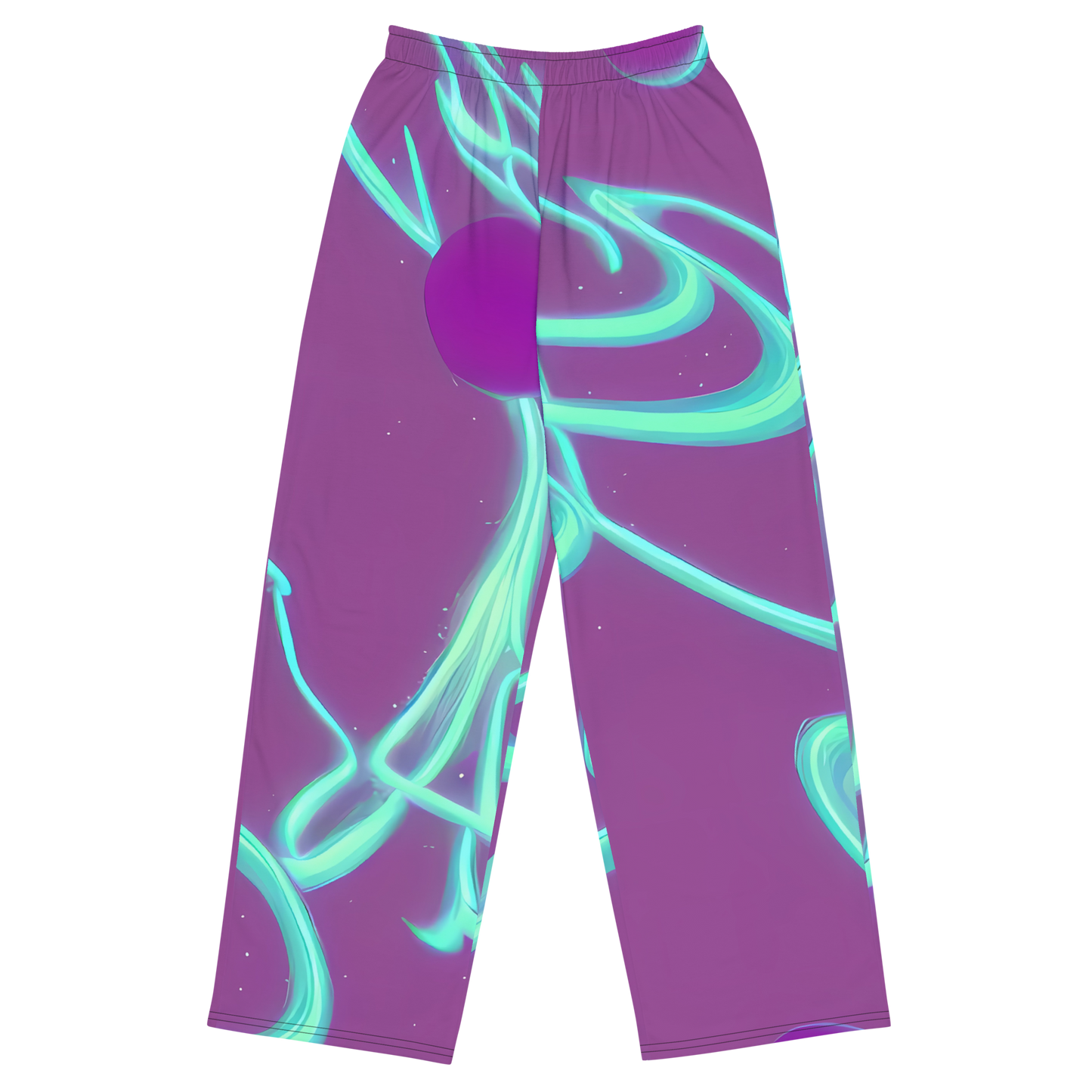Wide-Leg Pants - Neon Drift