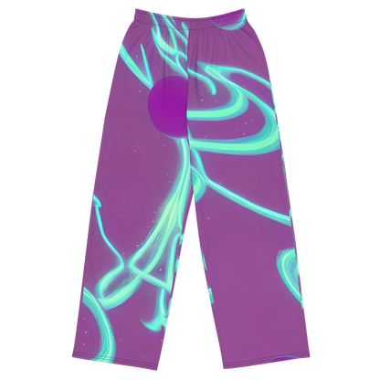 Wide-Leg Pants - Neon Drift
